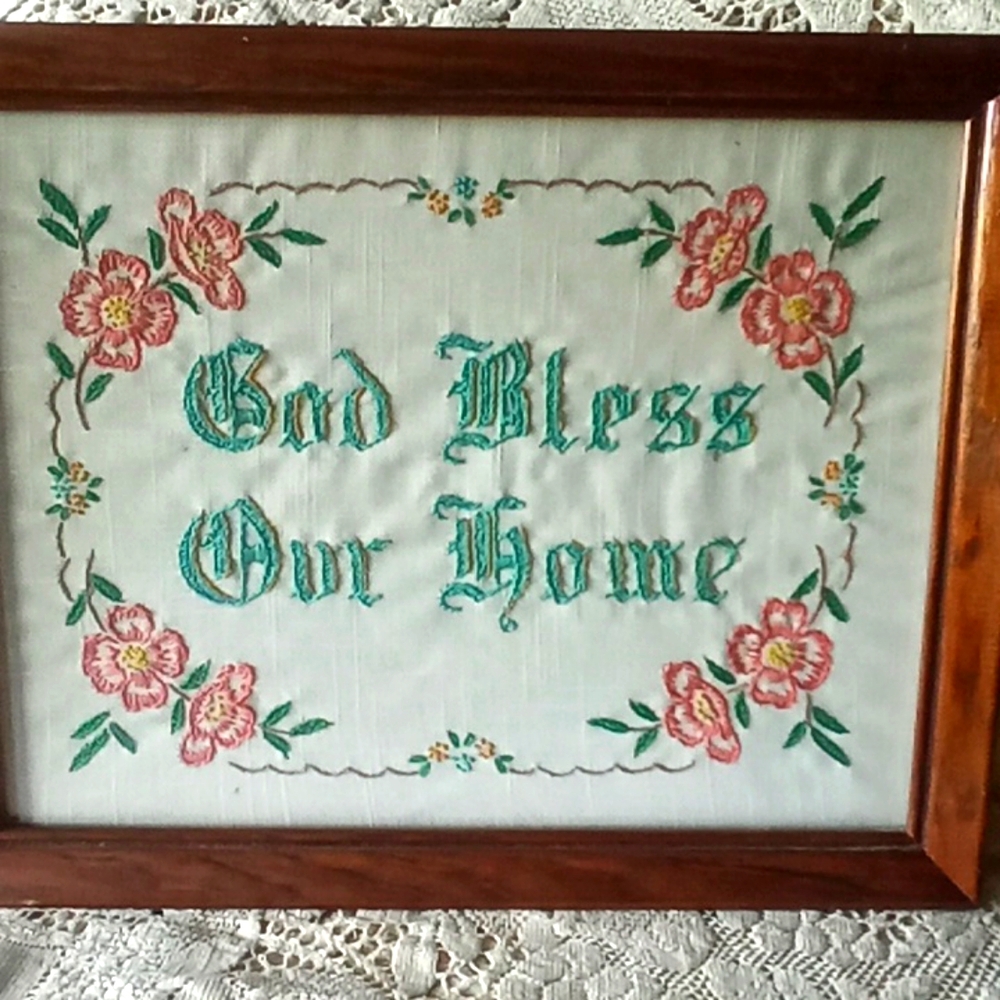 Vintage very pretty embroidery from the fifties